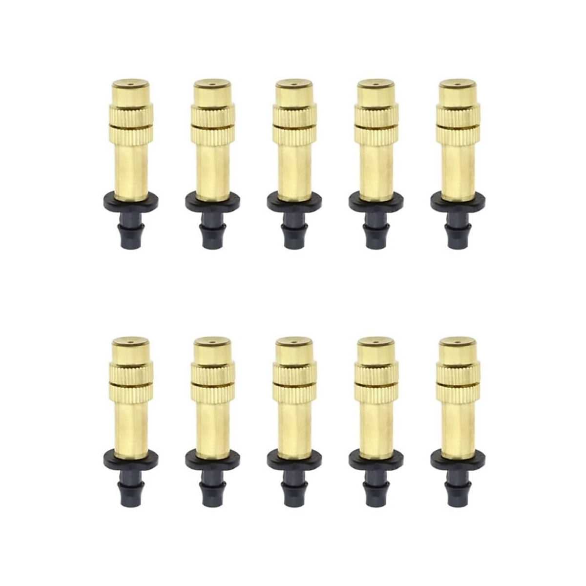 10pcs Adjustable Atomizing Copper Nozzles for Garden Watering Spraying
