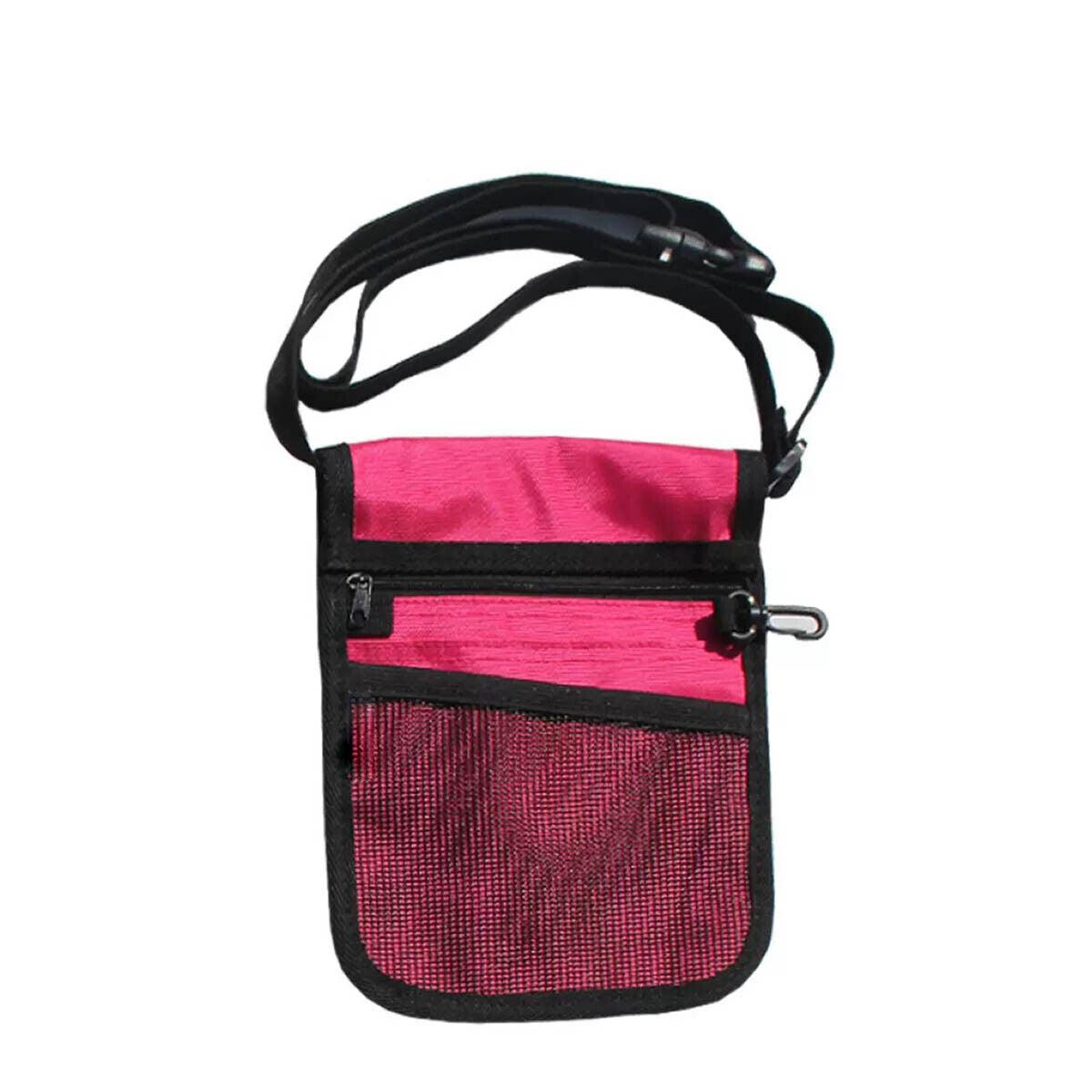 Nurse Pouch Waist Bag Medical Tool Organizer Pocket Belt with Keyring - Navy Blue