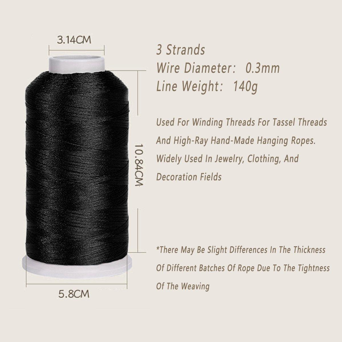 2pcs Strong Nylon Tower Line with Tassel Anti Drop Durable Outdoor Use Rope