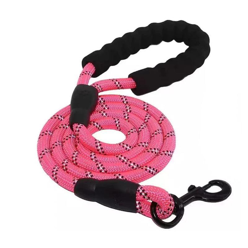 Nylon Training Dog Leash Heavy Duty Pet Products Strong Rope Recall Lead Leashes - Black