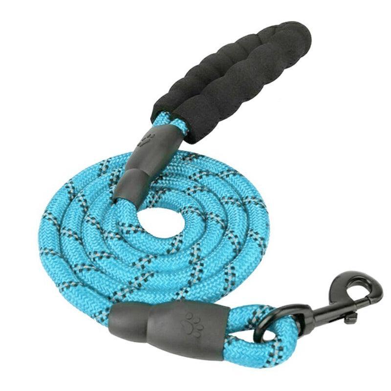 Nylon Training Dog Leash Heavy Duty Pet Products Strong Rope Recall Lead Leashes - Blue