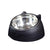 Pet Dog Cat Food Bowl Raised No Slip Stainless Steel Tilted Water Food Feeder - Green
