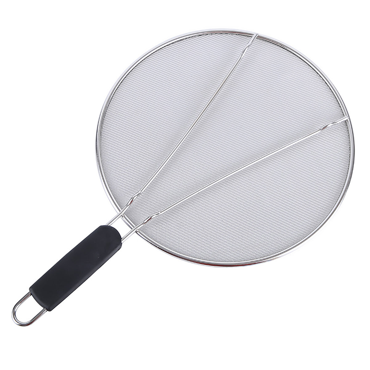Stainless Steel Mesh Cover Anti Scald Filter Screen Anti Splash Lid For Kitchen - 33cm