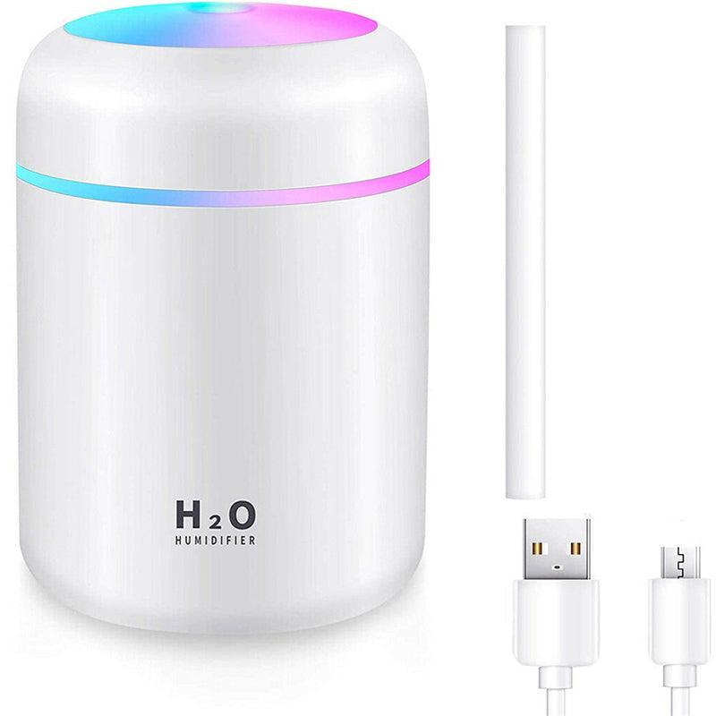 Usb Car Air Purifier Diffuser Aroma Oil Humidifier Mist Led Night Light Home Au - Pink