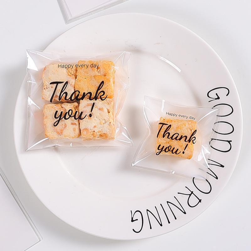 500 Pack Self Adhesive Cookie Packaging Bags Vibrant Designs OPP Material - Happy Everyday 14*14*3cm