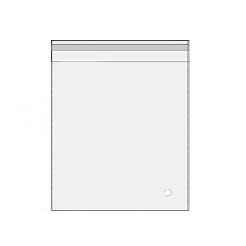 100Pcs Self-Adhesive Clear Opp Cellophane Bags with Air Hole - 28*38+4cm