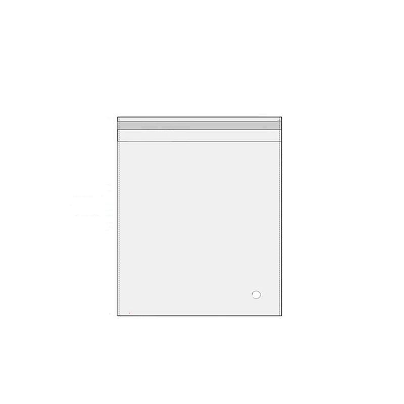 100Pcs Self-Adhesive Clear Opp Cellophane Bags with Air Hole - 6*6+2cm