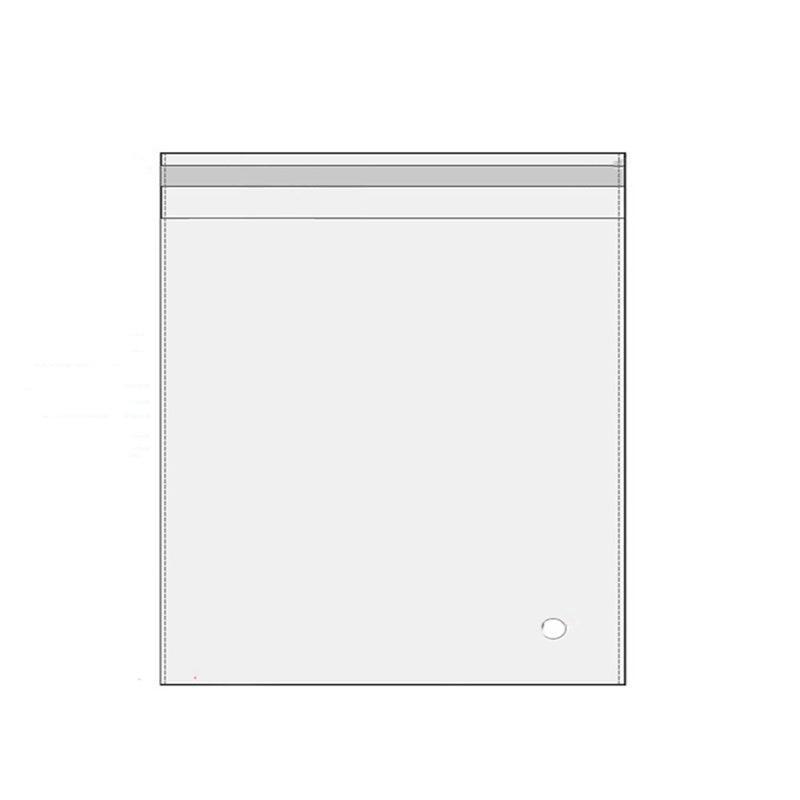 100Pcs Self-Adhesive Clear Opp Cellophane Bags with Air Hole - 6*6+2cm