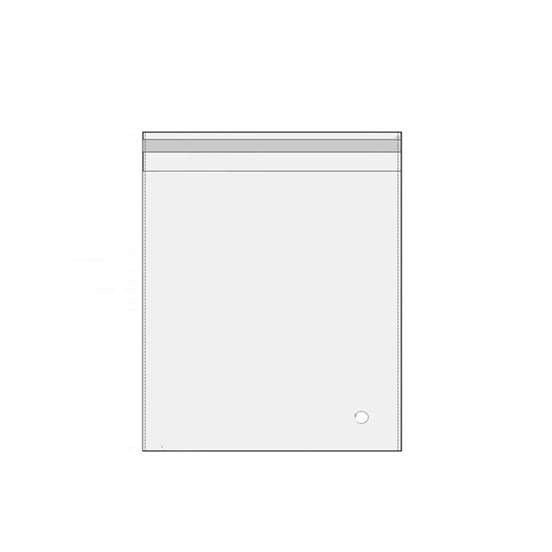 100Pcs Self-Adhesive Clear Opp Cellophane Bags with Air Hole - 8*12+2cm