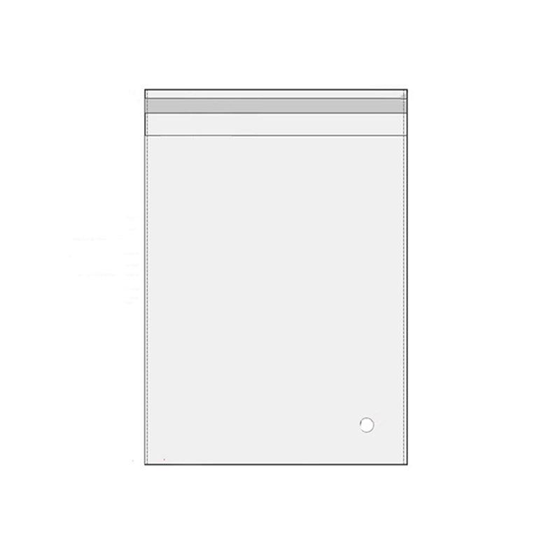 100Pcs Self-Adhesive Clear Opp Cellophane Bags with Air Hole - 8*10+3cm