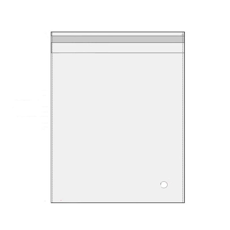 100Pcs Self-Adhesive Clear Opp Cellophane Bags with Air Hole - 9*13+3cm