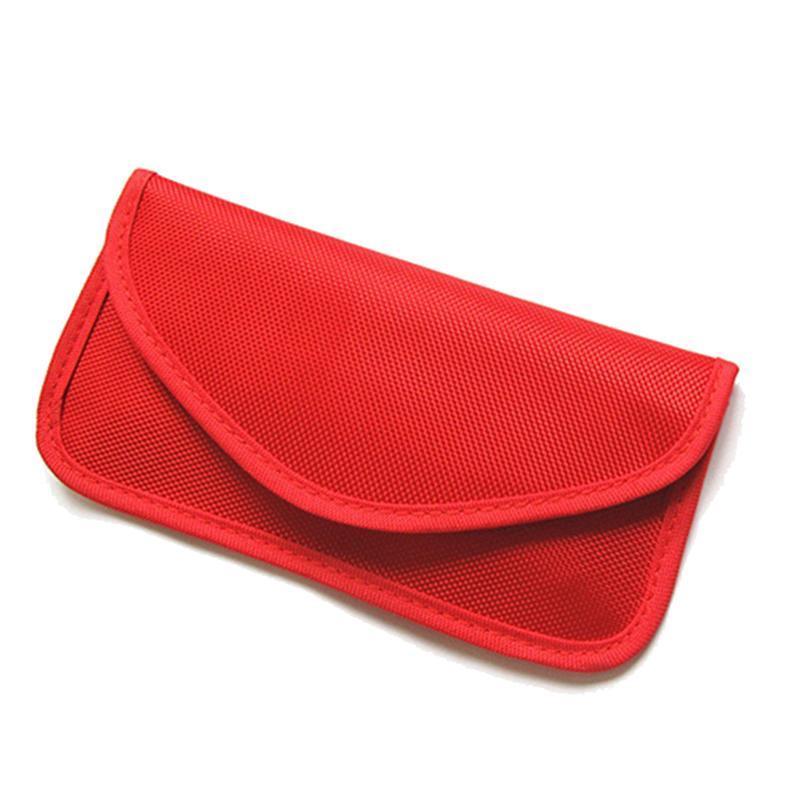 Car Key Case For Faraday Cage Fob Pouch Keyless RFID Blocking Bag - Orange