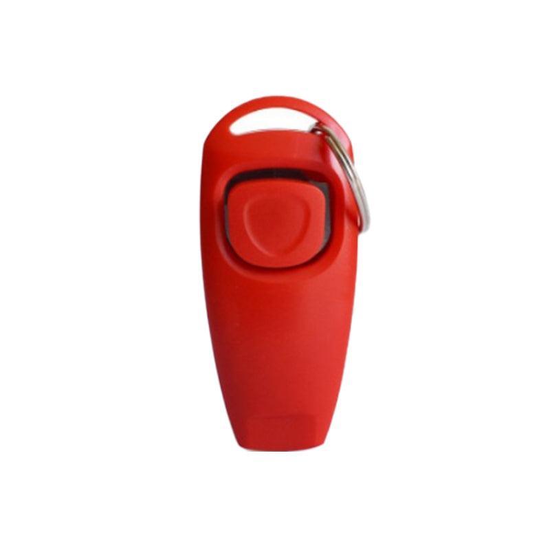 Dog Whistle and Clicker Set for Training Stop Barking Obedience Tool Combo - Orange