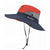 Women Wide Brim Ponytail Hat Sun Protect Visor Summer Beach Cap Anti Uv Floppy - Orange