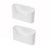 2PCS Wall Mounted Storage Rack Kitchen Bathroom Cabinet Door Sundries Holder