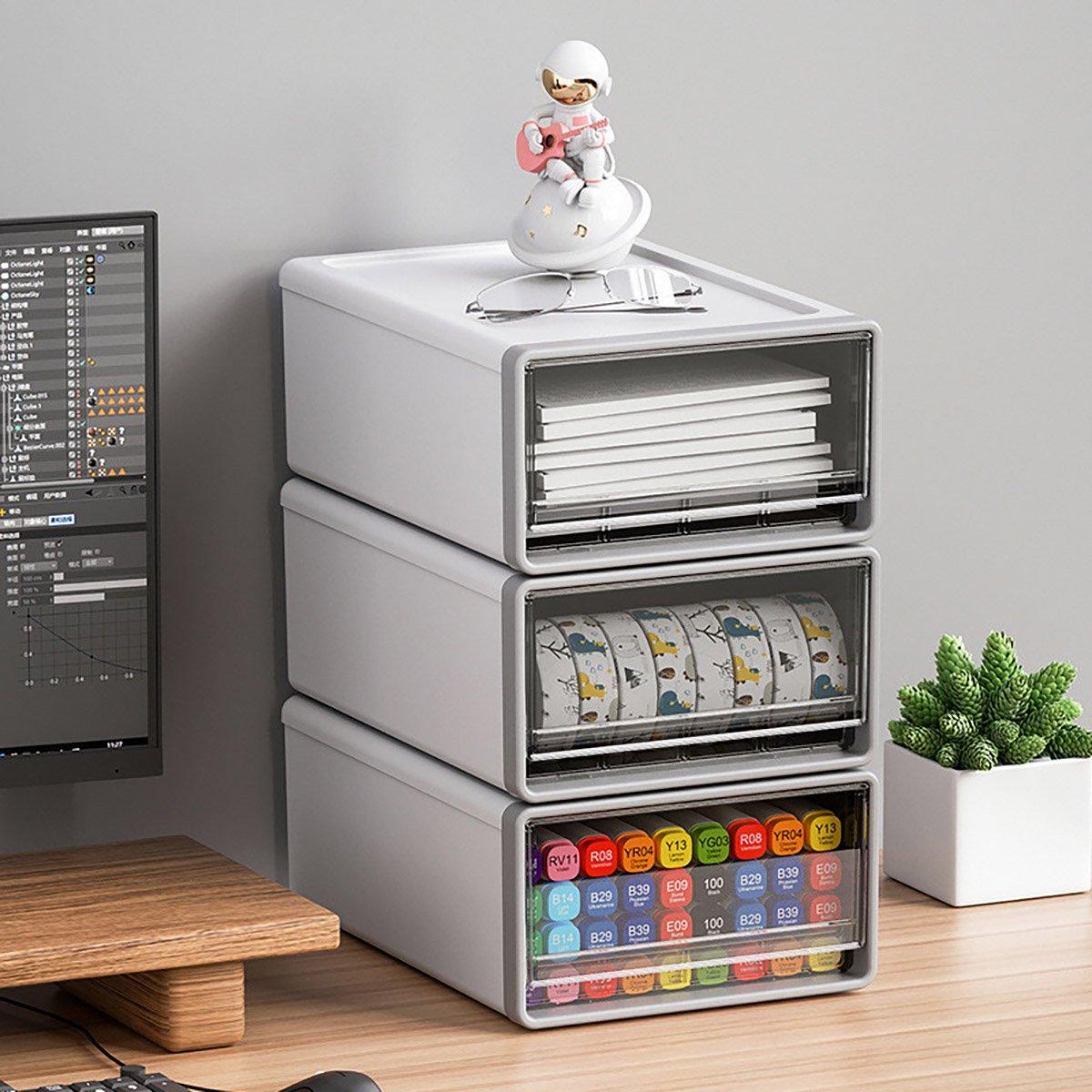 Desktop Stationery Organizer Storage Box for Office Supplies Desk Organization