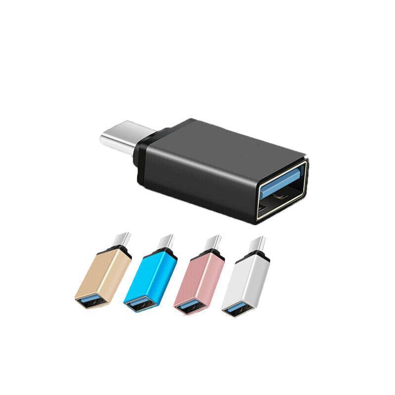 USB Type-C to USB 3.0 Adapter OTG Converter for Phone Tablet Laptop - Black