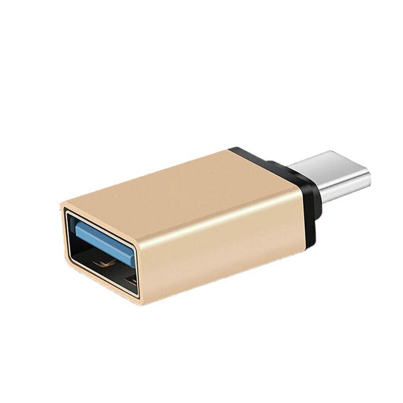 USB Type-C to USB 3.0 Adapter OTG Converter for Phone Tablet Laptop - Silver
