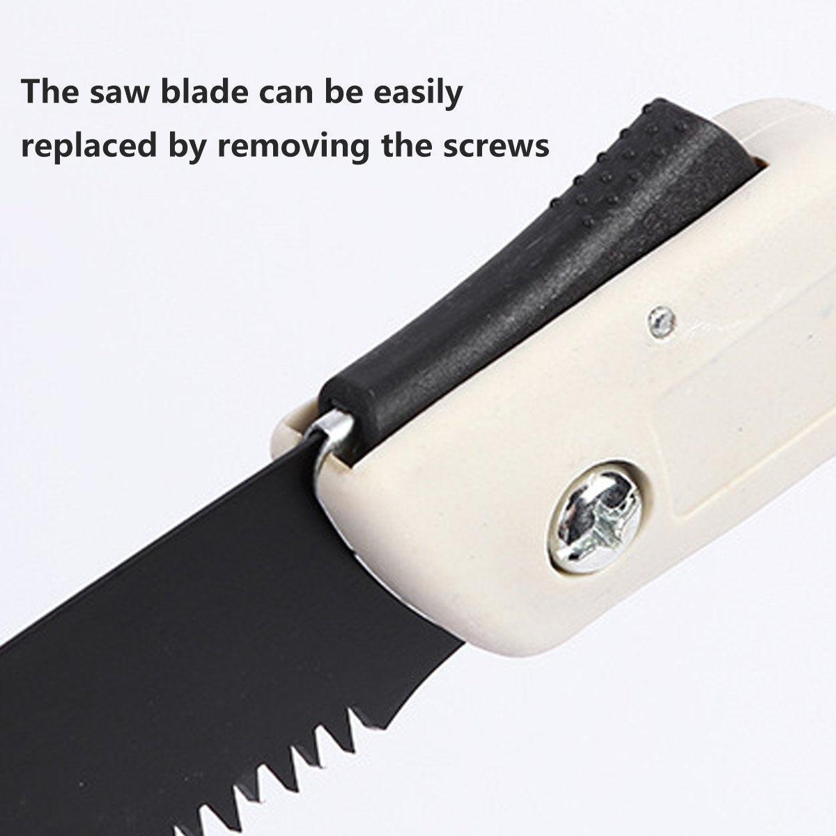 Folding Outdoor Hand Saw Portable Quick Cutting Pruning Garden Tree Logging Tool - 210mm