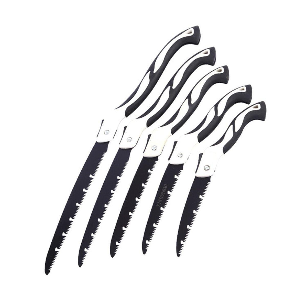 Folding Outdoor Hand Saw Portable Quick Cutting Pruning Garden Tree Logging Tool - 250mm