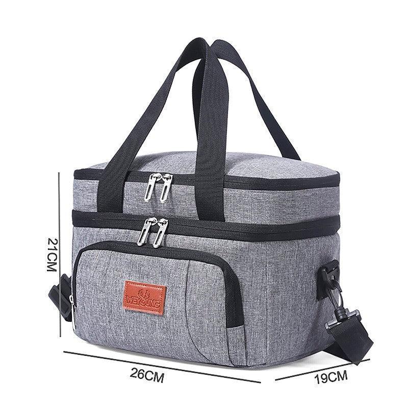 10L Insulated Lunch Bag Waterproof Cooler Bag with Strap for Picnic Work Travel