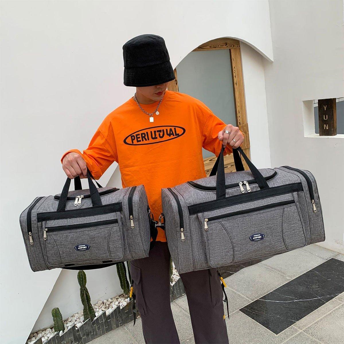 Large Capacity Waterproof Travel Luggage Bag Lightweight Foldable Handbag - Mini-Blue