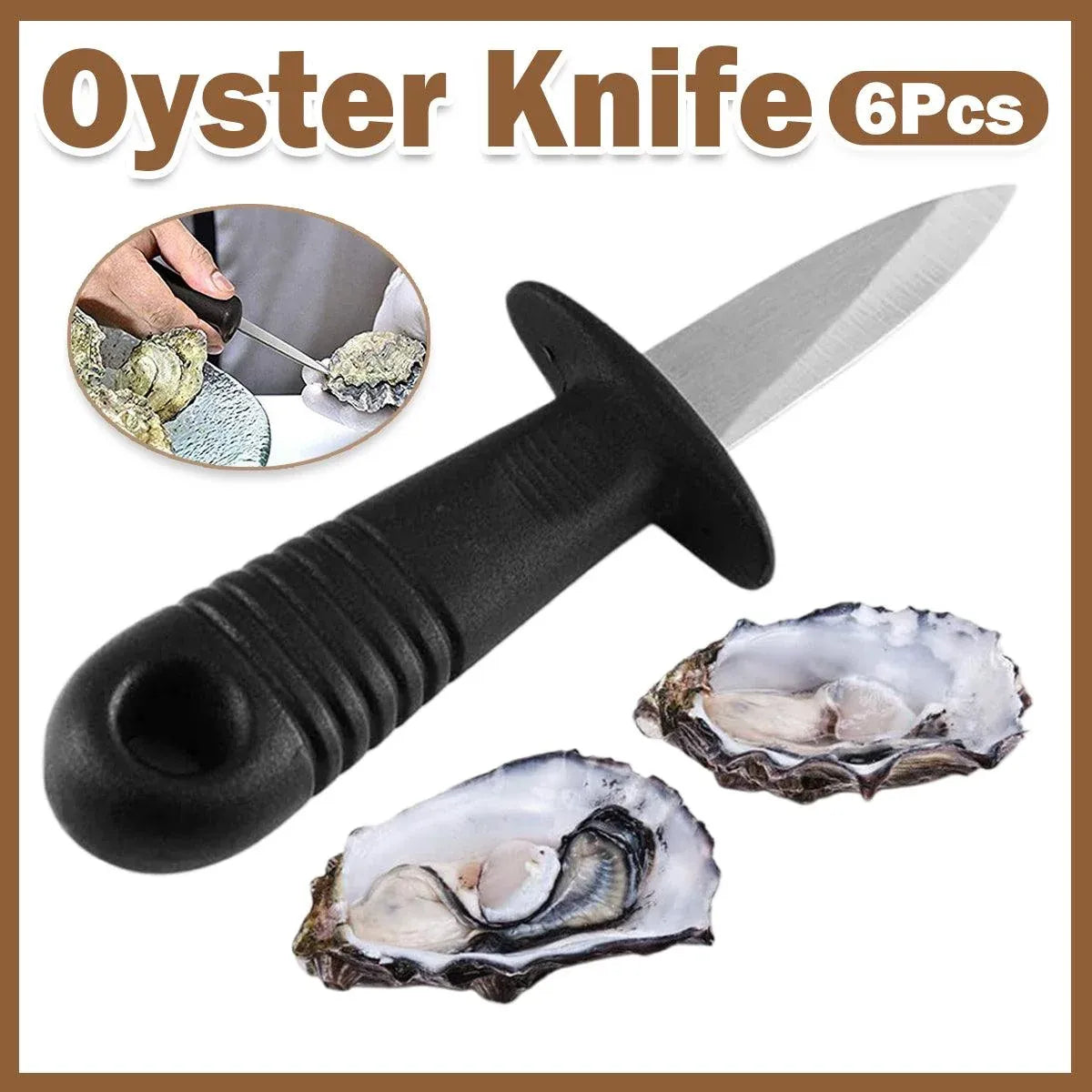 6-Piece Oyster Shucking Knife Set