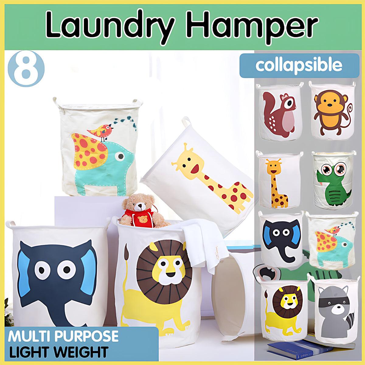 Collapsible Laundry Hamper Basket Storage Clothes Bag Washing Bin Toy Organiser - 06