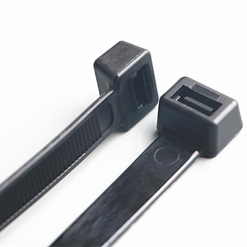 250X Cable Ties Zip Ties Nylon UV Stabilised Black Cable Tie - 4.8*400mm