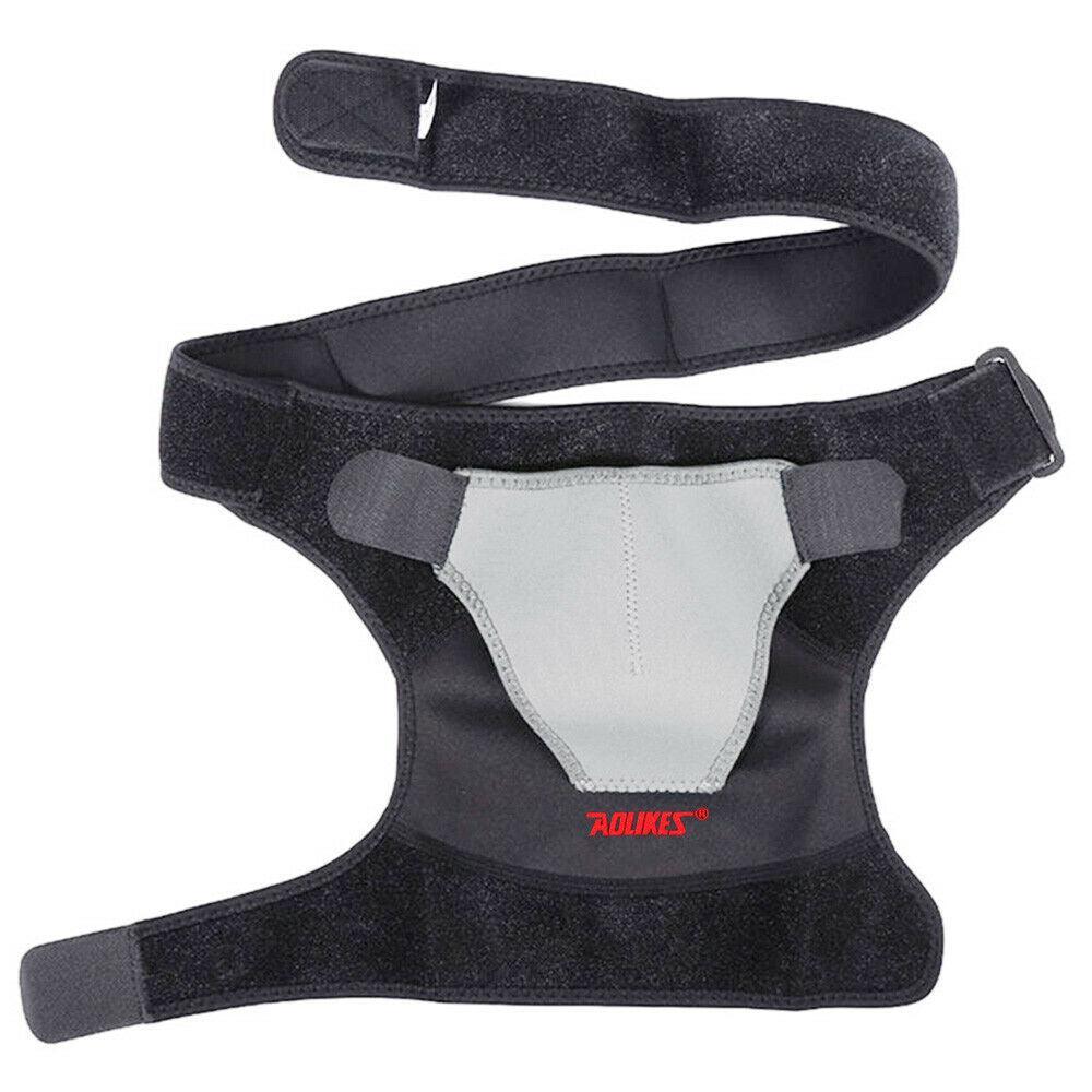 Aolikes Shoulder Brace Rotator Cuff Pain Relief Support Therapy Belt Sleeve Au - Grey; Left