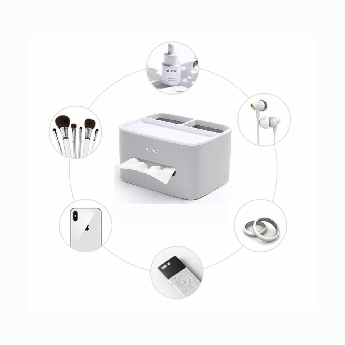 Tissue Box Cover Table Napkin Paper Case Car Holder Storage Organizer Dispenser