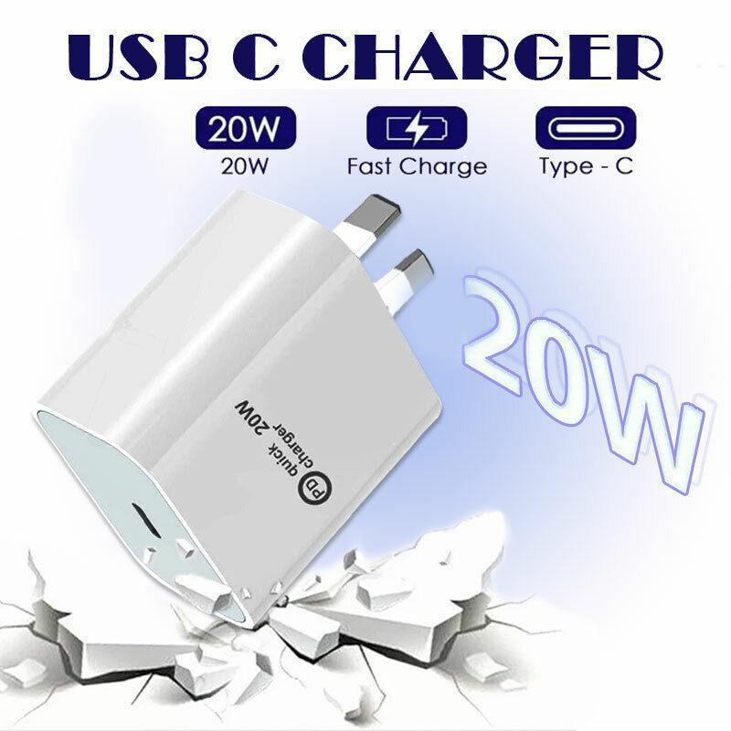 20W USB C Wall Charger Fast Charging Adapter Compatible with iPhone and iPad