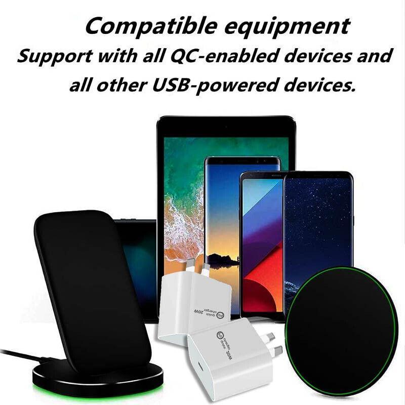 20W USB C Wall Charger Fast Charging Adapter Compatible with iPhone and iPad