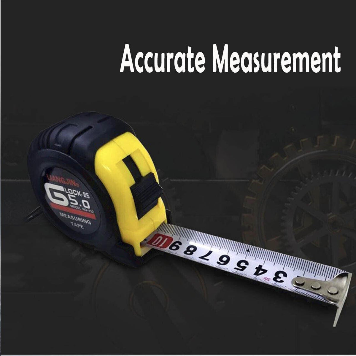 Steel Measuring Tape with Lock Rubber Grip Metric and Inch Ruler 3M 5M 10M - 3M