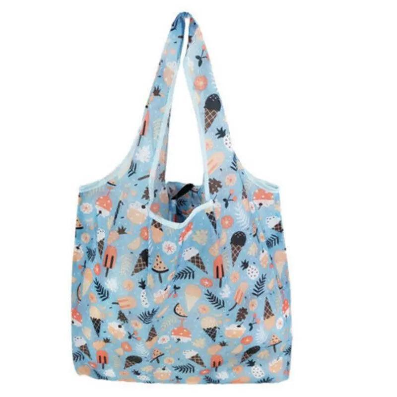 Reusable Foldable Light Waterproof Shopping Bags Carry bag Grocery Big - B-02