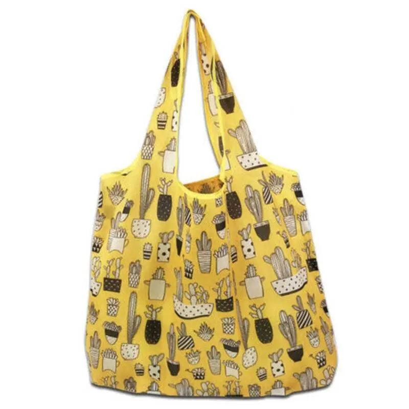 Reusable Foldable Light Waterproof Shopping Bags Carry bag Grocery Big - B-04