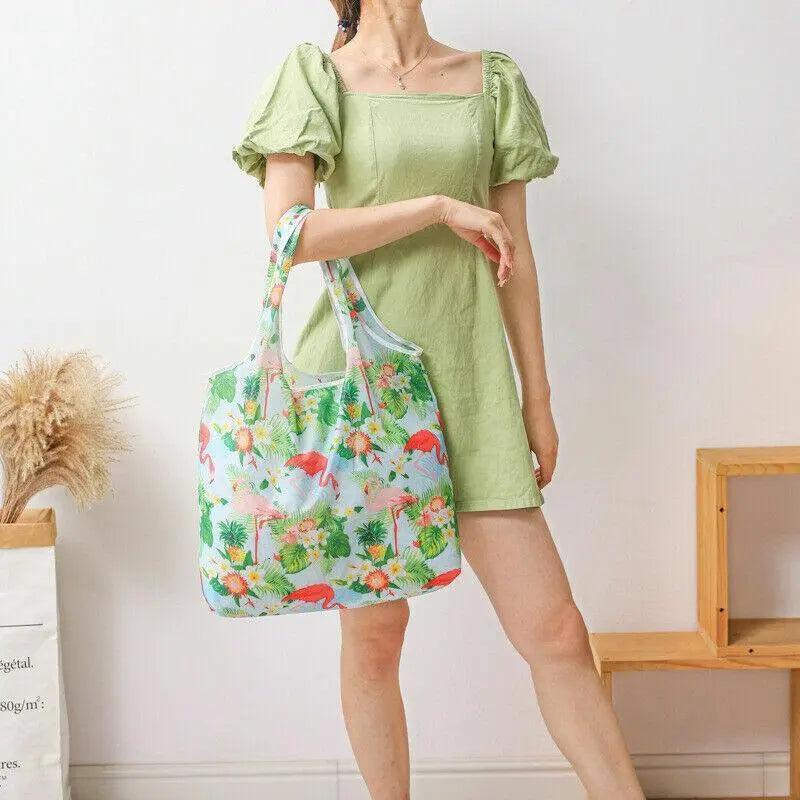 Reusable Foldable Light Waterproof Shopping Bags Carry bag Grocery Big - B-12