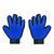 Pet Dog Cat Massage Hair Removal Grooming Comb Touch Cleaning Brush Magic Glove - Blue Left Hand