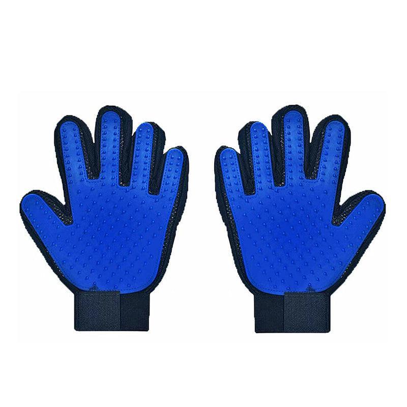 Pet Dog Cat Massage Hair Removal Grooming Comb Touch Cleaning Brush Magic Glove - Pink Left Hand