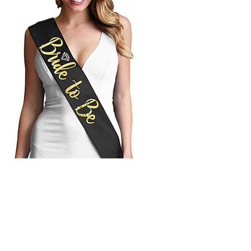 Bride To Be Hen Veil Sash Tiara Hens Night Bridal Shower Kitchen Tea Accessories - Package 4