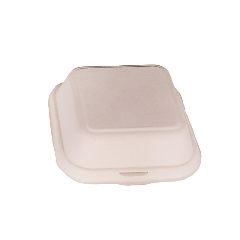 100X Disposable Eco-Friendly Bento Box Fruit Salad Hamburger Cake Packaging Box - Packing-Natural-4inches-100pcs