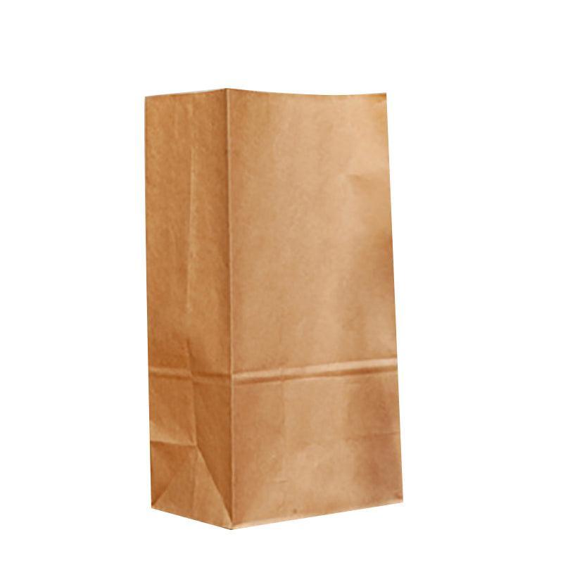 Brown Kraft Paper Bags Take Away Food Lolly Grocery Buffet Craft Gift Market Bag - 15.5 X 10 X 30CM