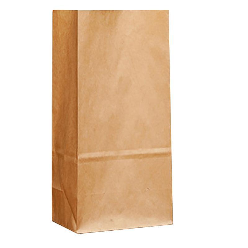 Brown Kraft Paper Bags Take Away Food Lolly Grocery Buffet Craft Gift Market Bag - 9 X 5.5 X 17CM