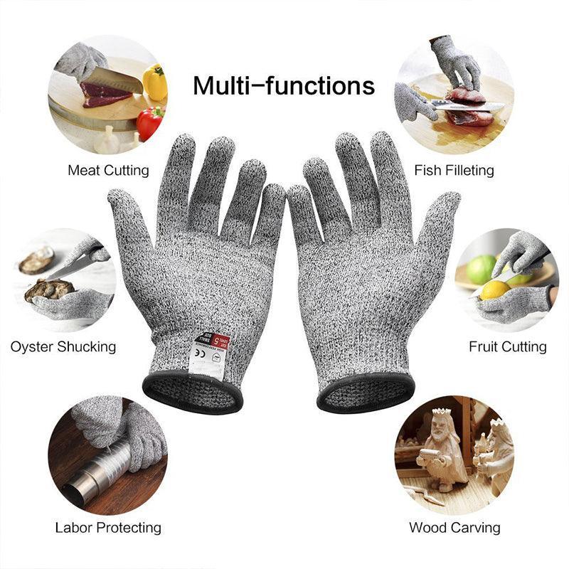 Cut Resistant Gloves for Kitchen Work Food Prep Carving and Fishing Tasks - L