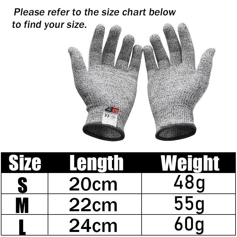 Cut Resistant Gloves for Kitchen Work Food Prep Carving and Fishing Tasks - S