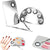 Stainless Steel Cosmetic Face Makeup Palette Spatula Foundation Mixing Tool - Semicircle