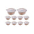 10PCS Duty Aluminum Foil Pots for Hotpot Camping Picnic Tinfoil field cutlery - 4000ml