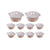 10PCS Duty Aluminum Foil Pots for Hotpot Camping Picnic Tinfoil field cutlery - 4000ml