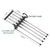 5 in 1 Stainless-Steel Pants Rack Hanger Wardrobe Shelves Magic Multi-Functional Black - 1PC