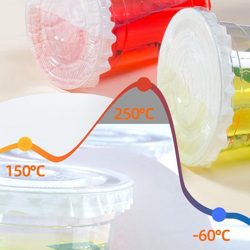 1000pcs Leak-proof Milk Tea Paper Cups Drink Containers Party Favors Supplies - 14cm